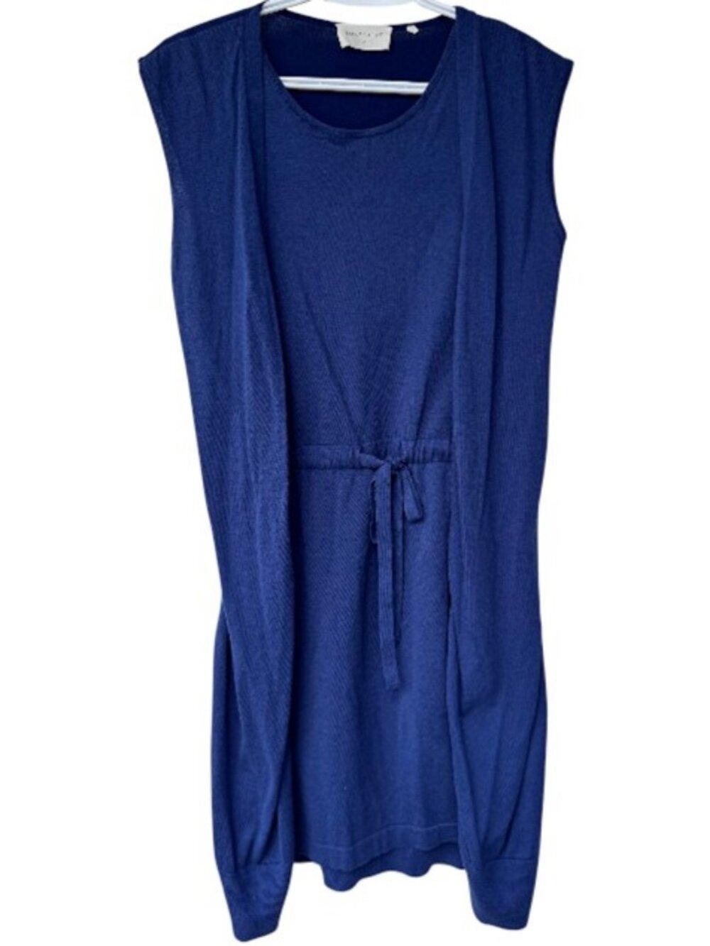 Marie Sixtine sleeveless mini dress blue women's size M